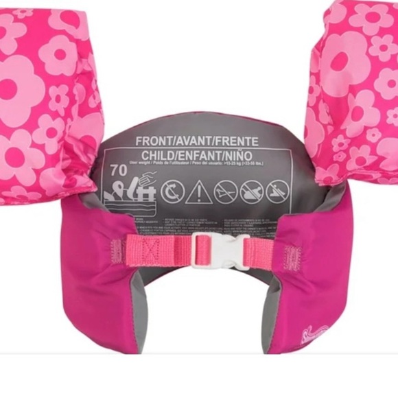 DISNEY Barbie Kids Swim Vest and Swim Trainer (Child 33-55 lbs) - Picture 8 of 10